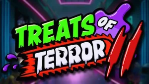 Tampilan visual slot Treats of Terror II dengan simbol makanan jahat