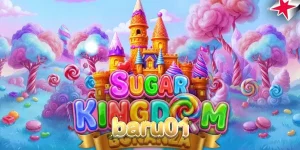 Tampilan visual slot Sugar Kingdom Bonanza dengan tema permen yang cerah dan penuh warna.